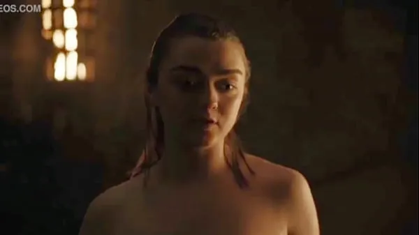 หลอดพลังงานMaisie Williams/Arya Stark Hot Scene-Game Of Thronesใหม่