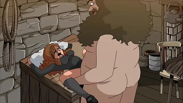 New Fat man destroys teen pussy (Hagrid and Hermione energy Tube