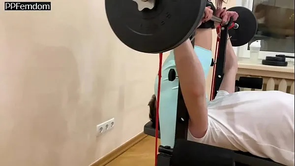 New Red Head Mistress Sofi In Blue Leggings Face Sitting and Ass Worship Femdom In GYM (Preview energy Tube