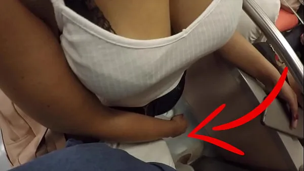 New Unknown Blonde Milf with Big Tits Started Touching My Dick in Subway ! That's called Clothed Sex energy Tube