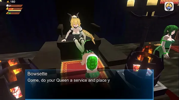 Nuevo Hentai Femdom Sim Femdom University Bowsette Escena del bañotubo de energía