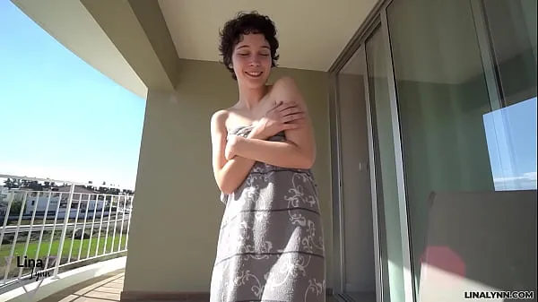 New First FUCK outdoors! LinaLynn on the hotel balcony energy Tube