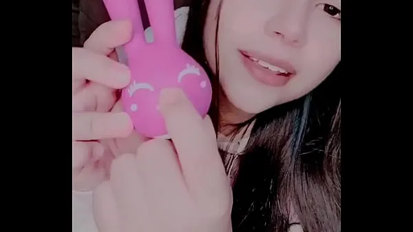 New Curious girl masturbating with a bunny toy energy Tube