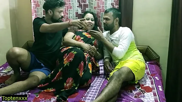 New Indian hot randi bhabhi fucking with two devor !! Amazing hot threesome sex energy Tube