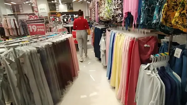 New I chase an unknown woman in the clothing store and show her my cock in the fitting rooms energy Tube