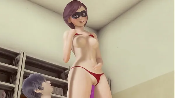 New 3d porn animation Helen Parr (The Incredibles) pussy carries and analingus until she cums energy Tube