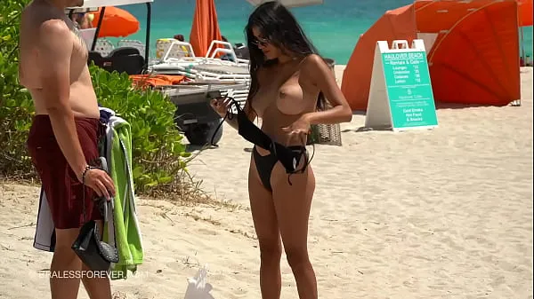 New Huge boob hotwife at the beach energy Tube