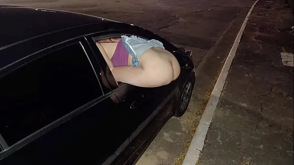 New Married with ass out the window offering ass to everyone on the street in public energy Tube